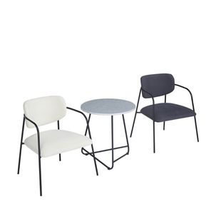Scandinavian Iron Gold-Plated Accessible Luxury Dining Table and Chair Combination Internet Celebrity Cafe Personalized Simple Leisure Back Chair