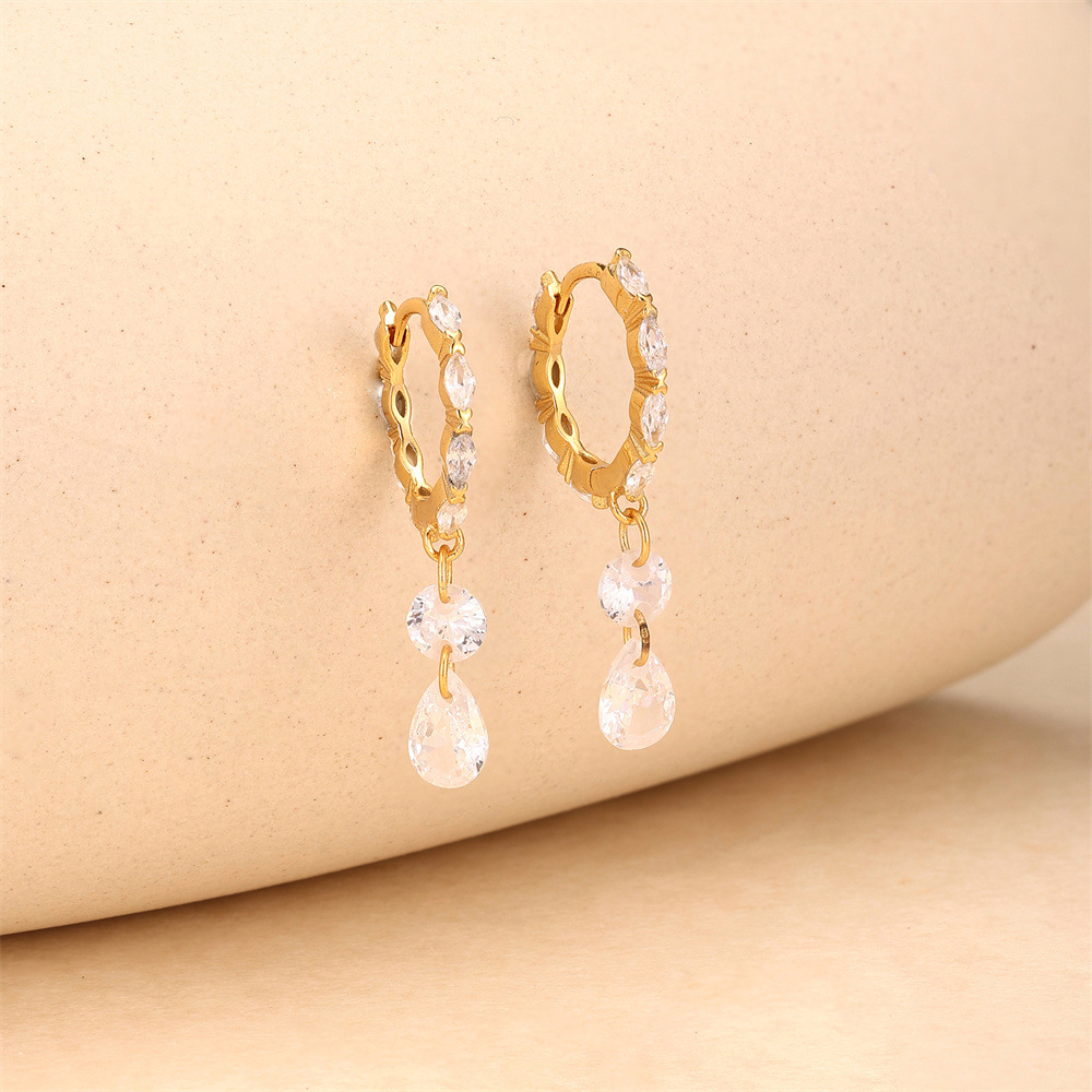 2g Weight 925 Sterling Silver Ear Needle Material Zircon Inlay Material Drop Earrings Classification 1 Pair Quantity Daily Occasion 925 Sterling Silver Material Round, Star, Moon Pattern All Seasons Season Women's Gender Plating, Inlay Design Simple Style, IG Style Style 1 Pair 925 Sterling Silver Zircon 925 Sterling Silver Earrings Round Star Moon Drop Earrings 16