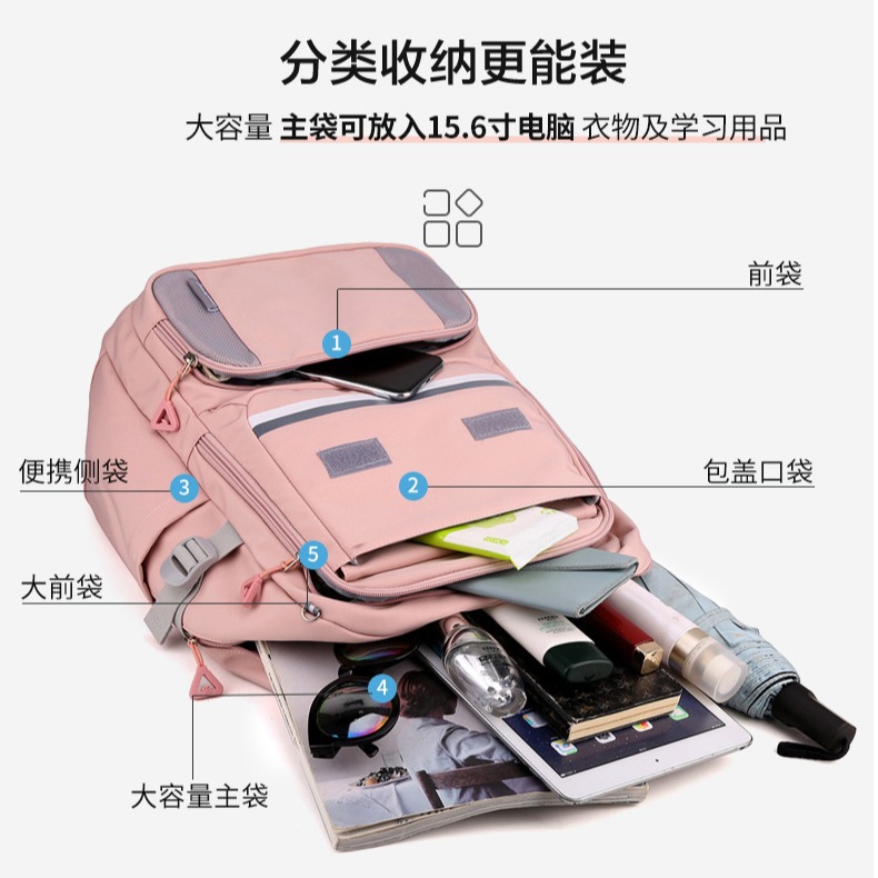 Estudiante de secundaria mochila estudiante de secundaria INS de alta calidad mochila de gran capacidad mochila de chica estudiante universitario estilo universitario