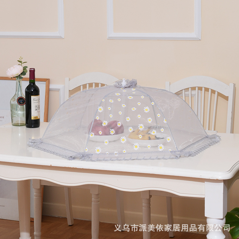 義烏メーカー夏メッシュライト高級大型折りたたみ家庭用野菜カバー防虫食事カバー食品カバー食品カバー|undefined