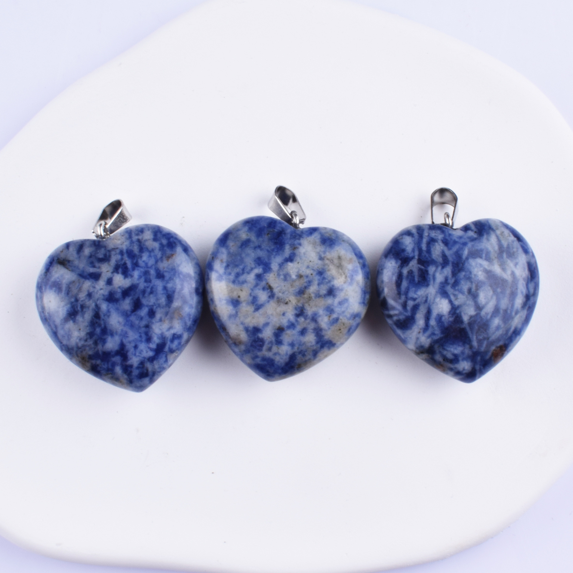 버클-펜던트-블루 도트