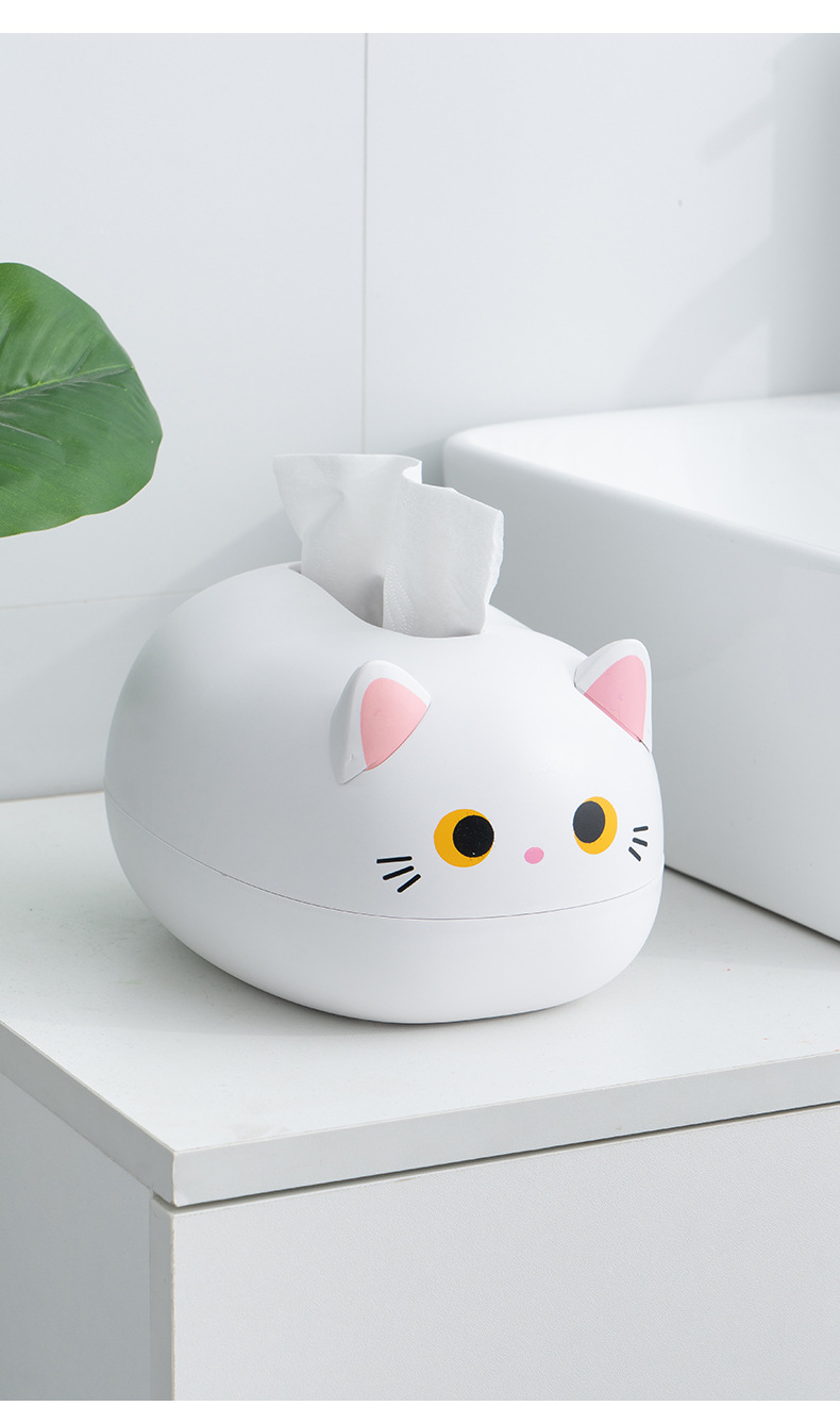 Cat Tissue Box in Home Setting