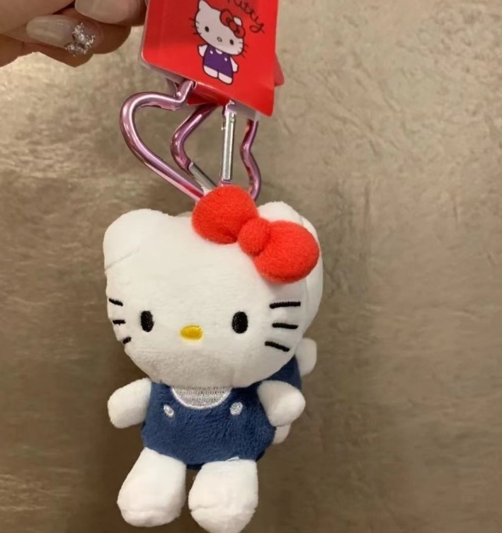 ins冬日小斗篷hellokitty挂件娃娃可爱凯蒂毛绒公仔玩偶毛绒公仔|undefined