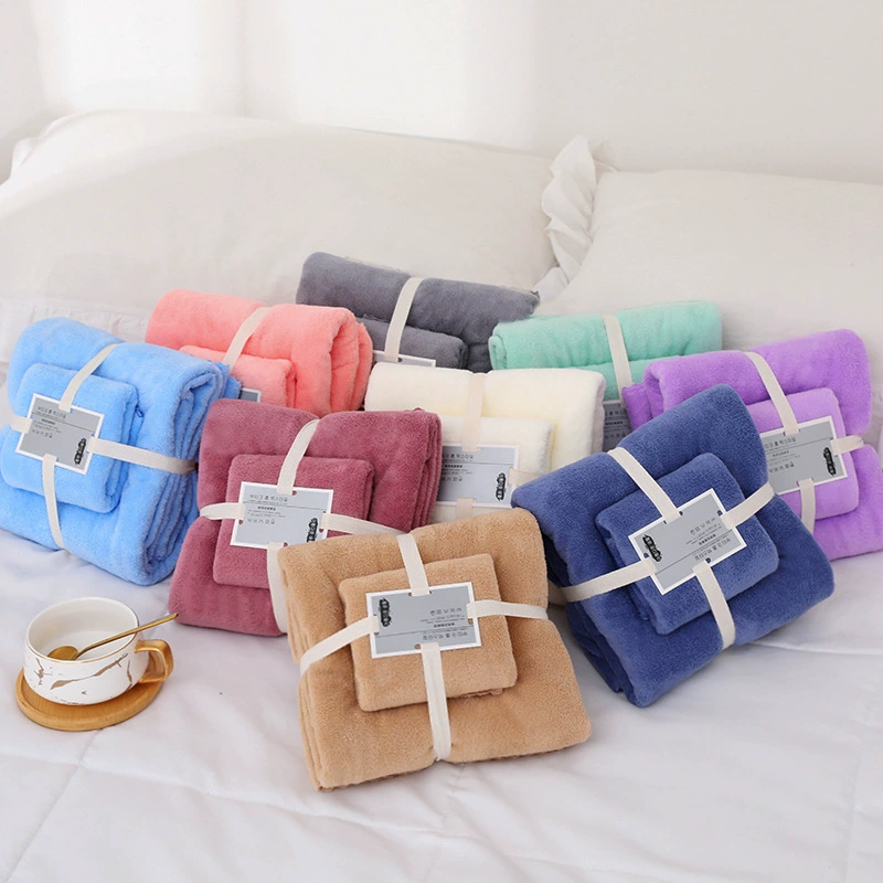  Coral bath towel, set, wholesale, Birthday gift