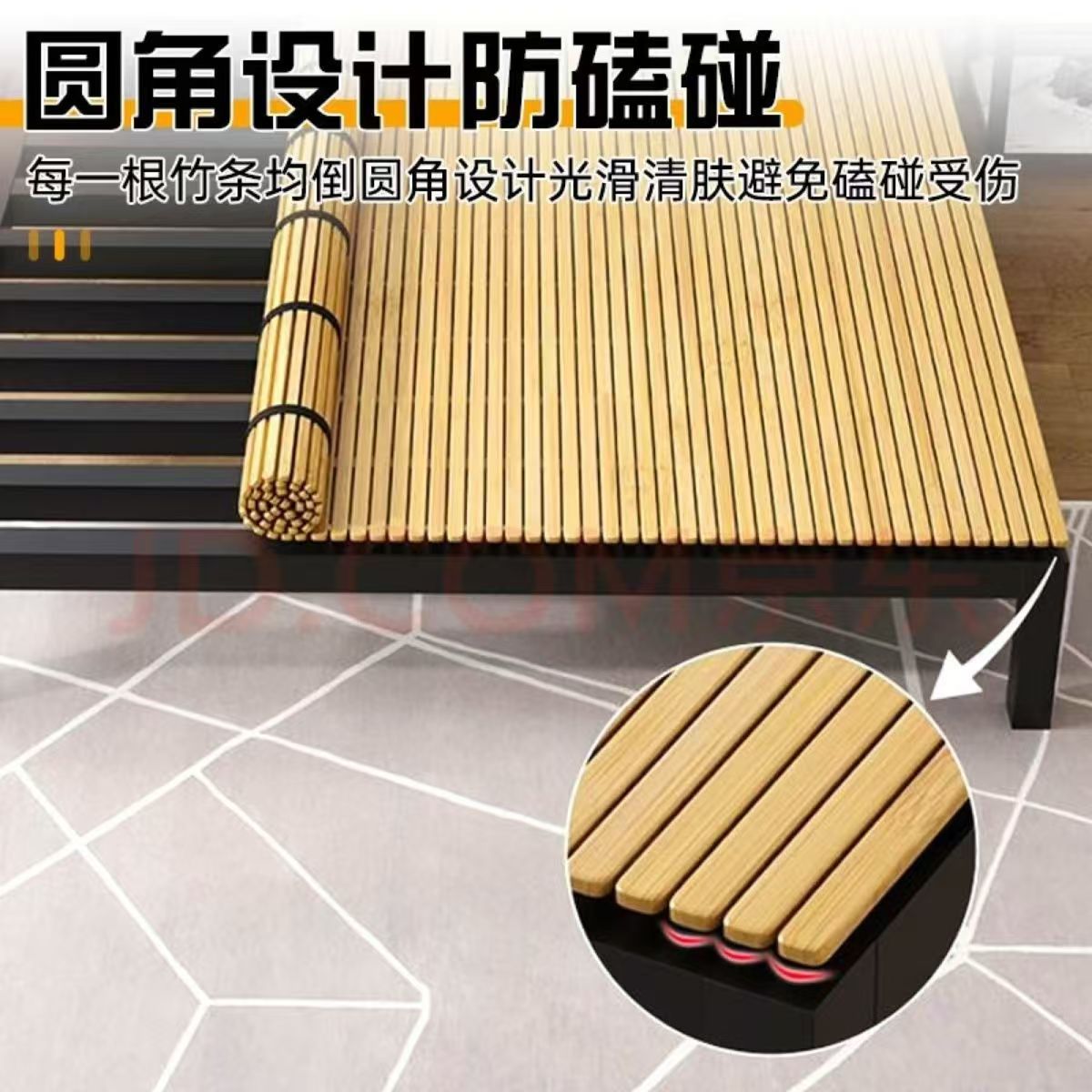 Folding Bamboo Bed Board Spacer Mattress Plus Hard Waist Protector and Spine Protector Bed Board Row Frame Encrypted Bed Board Whole Mat
