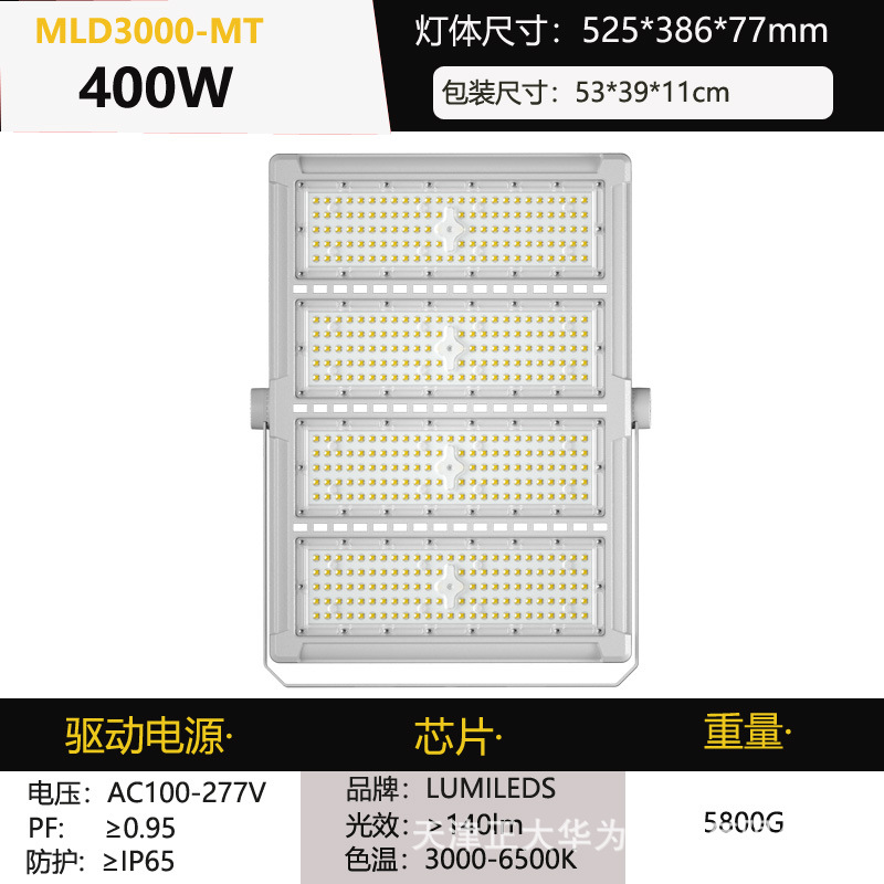 400W (4 grupos de 100W)