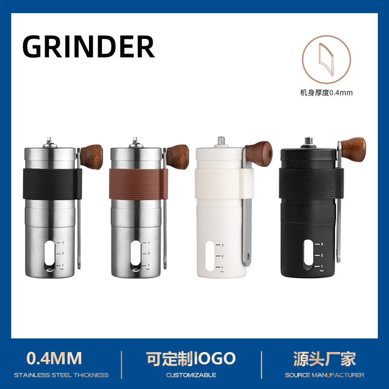 Transfronterizos preferidos caseros de mano máquina de café molino de café acero inoxidable fábrica de molino de café al por mayor