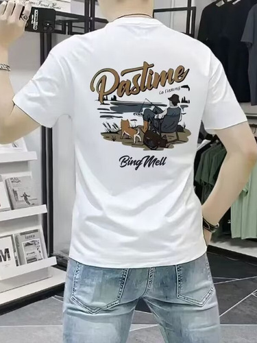 High-end American-style short-sleeved T-shirts for men, new summer couple's t-shirts, loose casual tops for men
