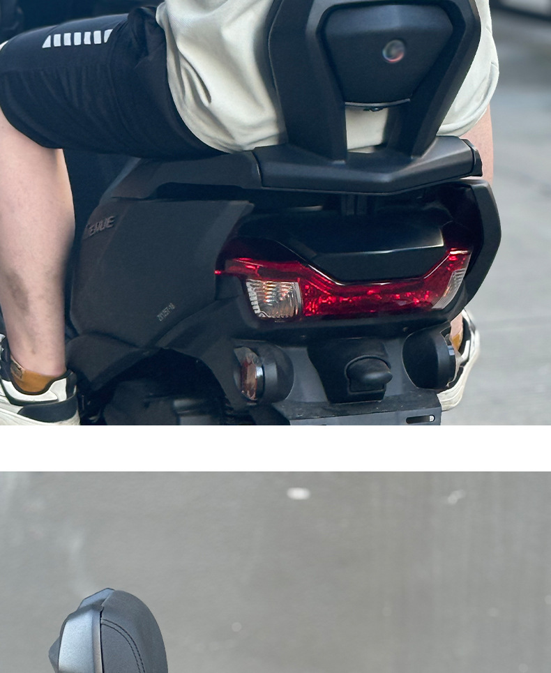 Suitable for Yamaha Xingying 125 Modified Rear Backrest, Thickened Aluminum Alloy Material, Xingying Rear Passenger Backrest Cushion