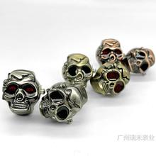 【戒指表】骷髅头跨境亚马逊热销复古古铜翻盖鬼头男女厂家直批