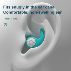 Silicone soundproof noise swimming waterproof earplugs