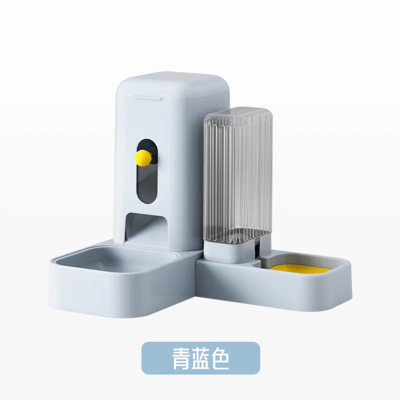 Cat Bowl alimentador de agua potable de gran capacidad dispensador de agua automático para mascotas separación húmeda y seca transfronteriza de acero inoxidable Cat Basin tazón para perros