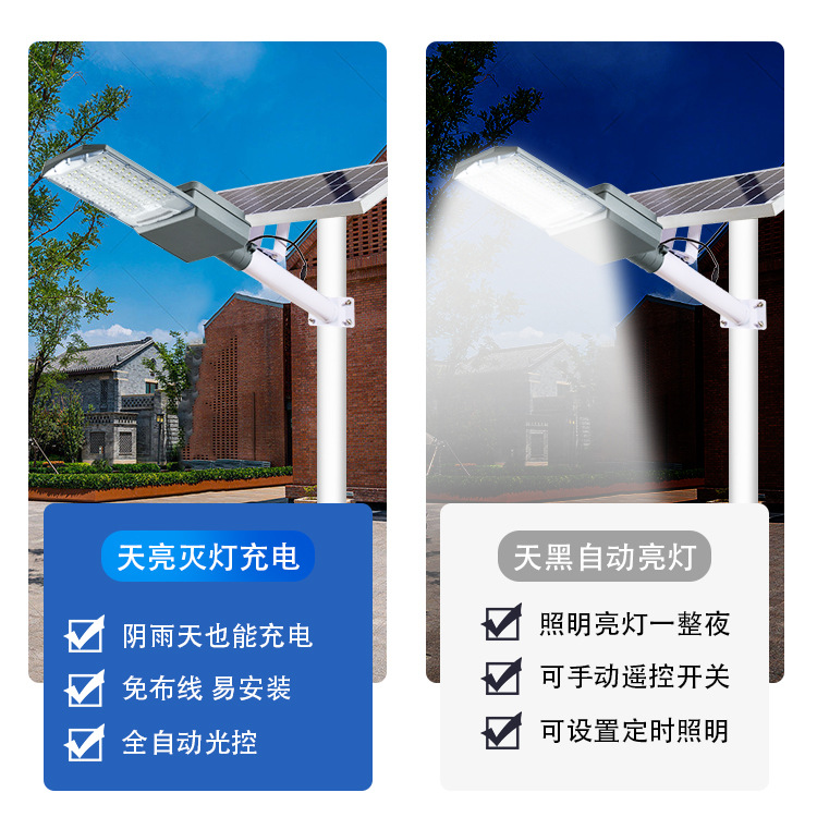 Farolas Solares LED de Alta Potencia, Impermeables, Ultrabrillantes, para Exteriores, Modelo para Proyectos Rurales, Alto Brillo