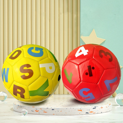letter football football No.2 Cartoon 5th ball, 4th ball train match Primary and secondary school students children baby