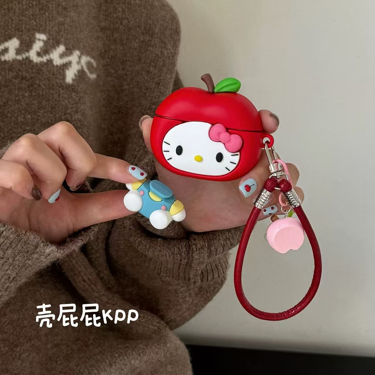 Estereoscópico lindo silicona modelado Apple KTA-Pepods 1 / 2 generación Apple inalámbrico Bluetooth auriculares cubierta 3 / 4