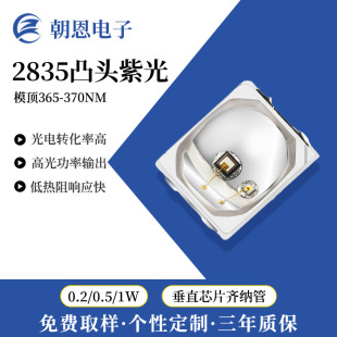 2835 Ball Head Purple Light Bead 365-375Uvc Mosquito Killing Money Detector Led Convex Head Uva Nail Curing Lamp