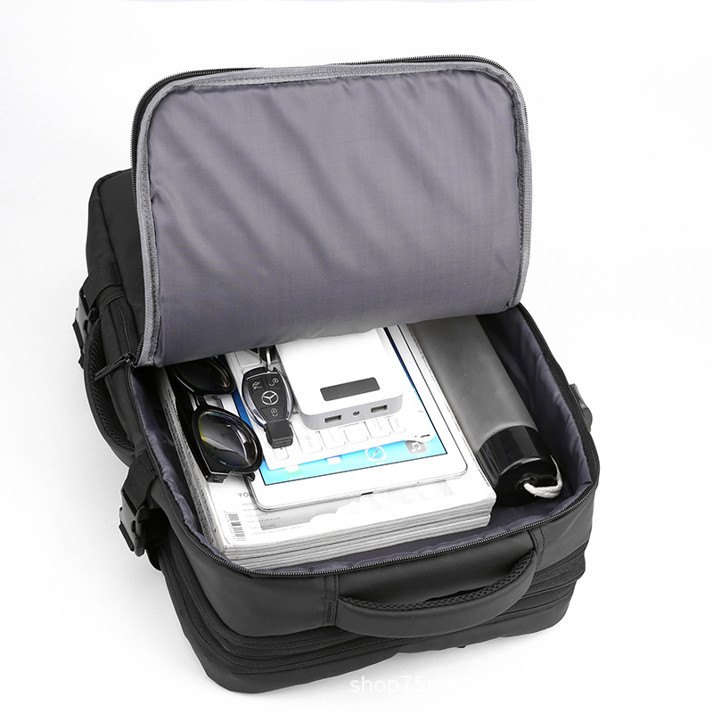 Mochila de negocios, de alta gama, de gran capacidad, mochila para computadora, mochila informal, mochila de viaje, mochila escolar para estudiantes masculinos al por mayor