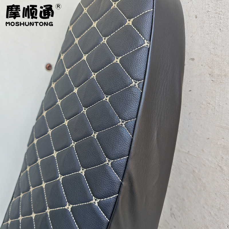 Winter motorcycle CD110 warm cushion cover cross-cycling curved beam car leather embroidery cross-border SEAT COVER