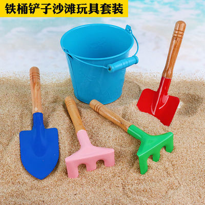 Drum children Sandy beach Toys Shovel Shovel suit Excavators Sand gardening Potted plant tool Garden