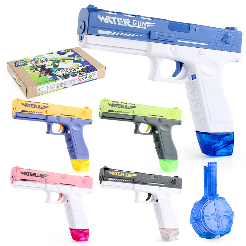 Nueva pistola de agua eléctrica para niños de juguete de alta presión fuerte rango de largo alcance pistola de agua lucha agua jugando juguete de ocio