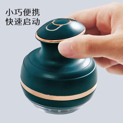 New electric meridian brush, scraping, abdominal rubbing, vibration, head and tendon dredging device, whole body massage micro-current beauty device