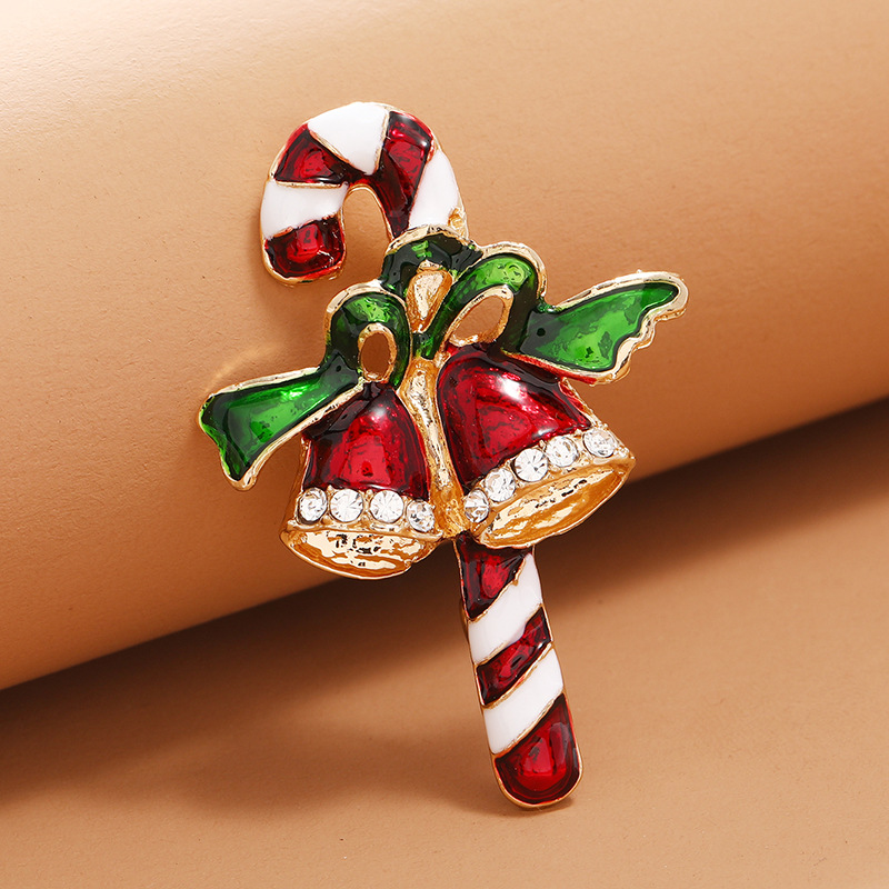 Lindo broche de cetro de campanas de Navidad accesorios al por mayor Nihaojewelrypicture4