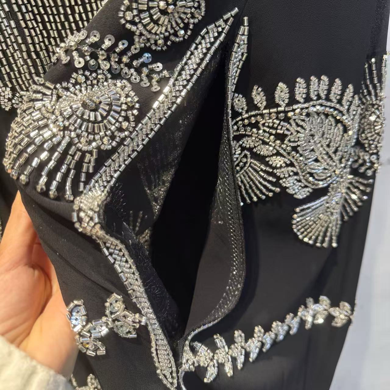 Elegat Middle Easter Cross-border Heavy-duty Baquet Dress For Wome, 2026 Ew Model, Diamod-embellished Cover-up_ecoleips.com