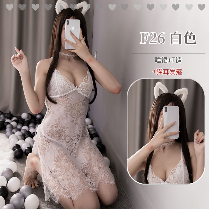 섹시한 흰색 + 헤어밴드