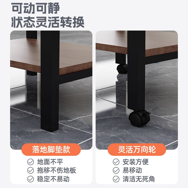 棋牌室可移动茶几麻将边几加粗加厚双层轻奢麻将桌专用烟缸茶水架|undefined