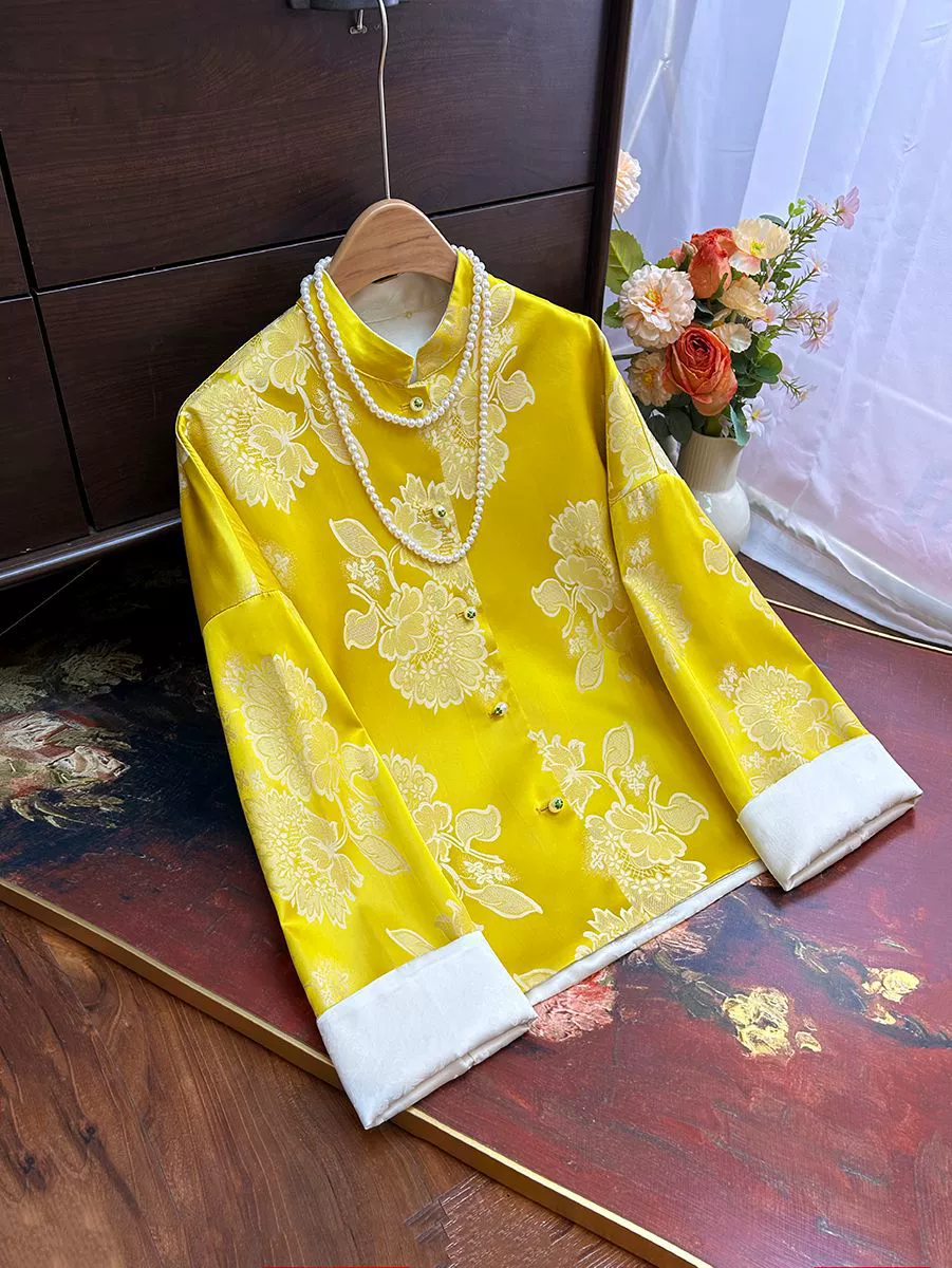 Spring double-sided jacket, 2025 years, Chinese style, loose fit