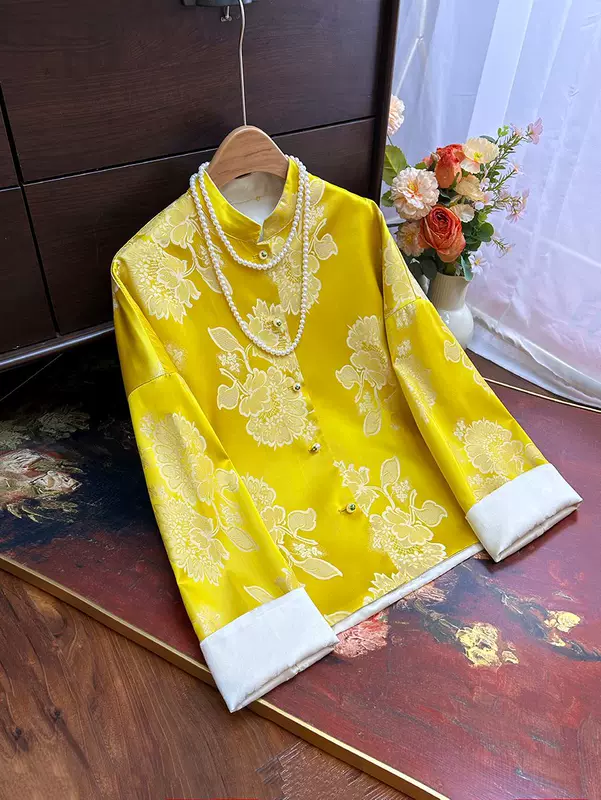 Spring double-sided jacket, 2025 years, Chinese style, loose fit