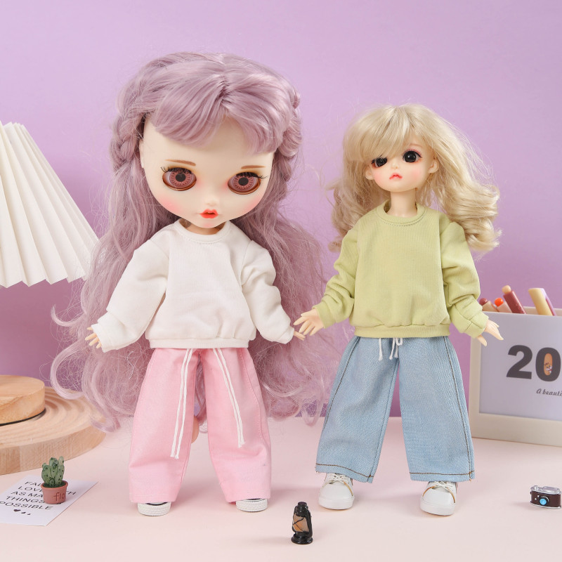   ガジーシスター ob24 ベビー服 ブライス ルーズカジュアルスウェットシャツ 長袖 6分丈bjd 兼用|undefined