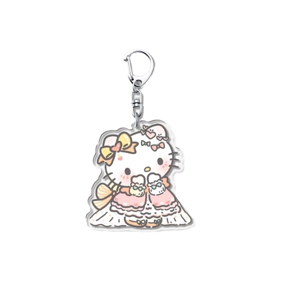 Sanrio colgante KT acrílico llavero pareja ins caricatura lindo bolso colgante regalo de Navidad