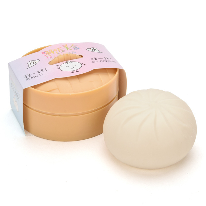 Simulación de bolos de pellizco pellizco juguete de descompresión horquilla de vapor grande bolos de descompresión juguete de ventilación multicolor bolos de leche