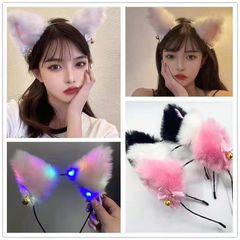 光るキツネ耳ヘッドバンドぬいぐるみキツネ耳帽子露店発光おもちゃ地元のプロモーションギフト卸売