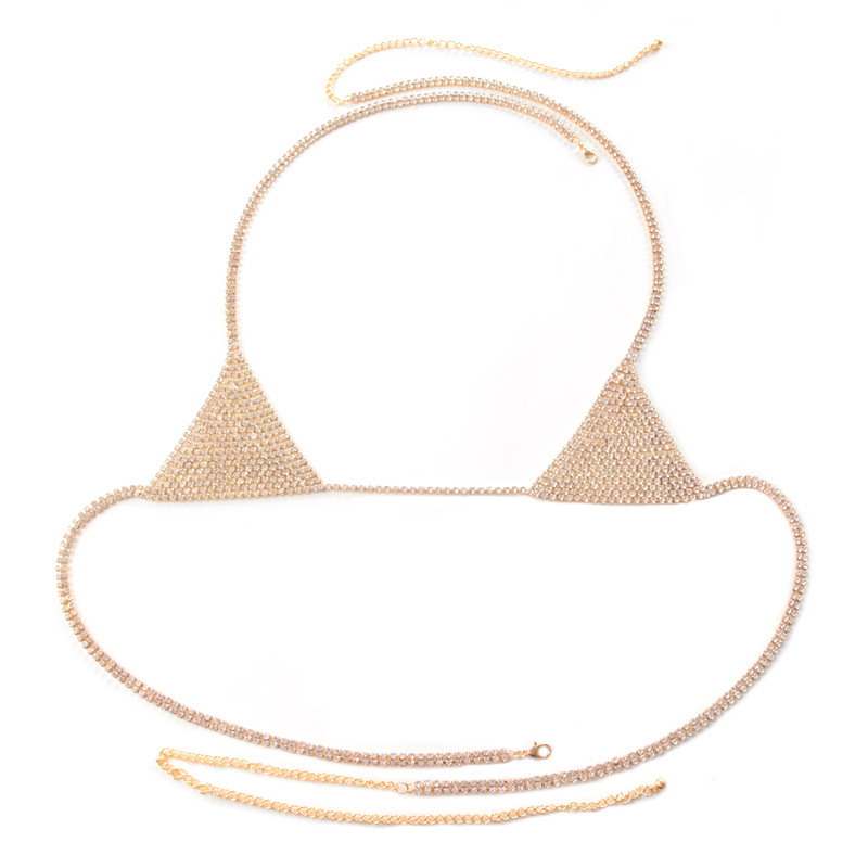 모조 다이아몬드 브라 골드