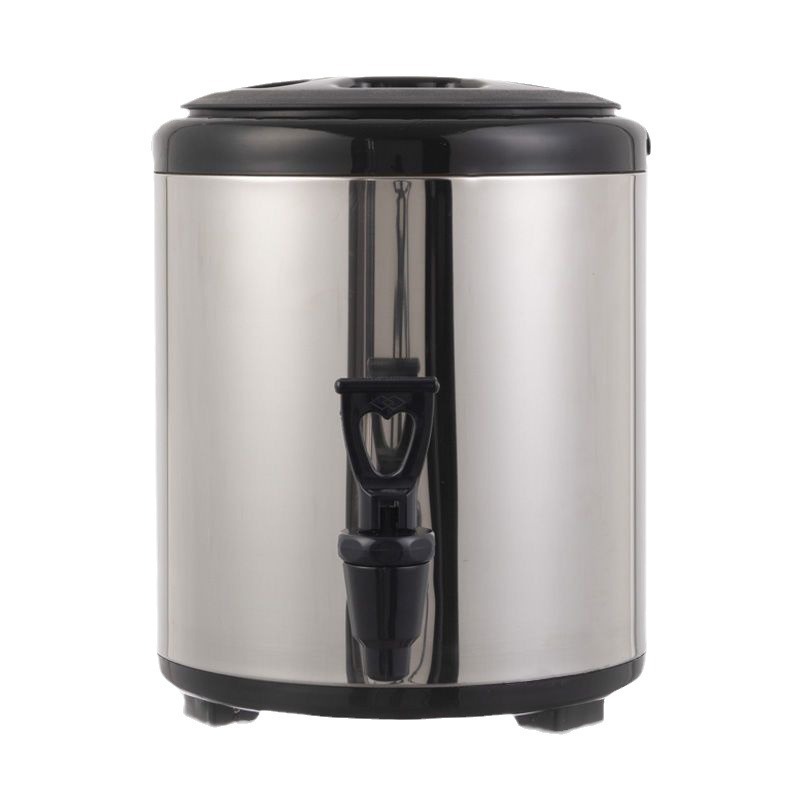 Nuevo barril de té de leche de acero inoxidable, barril de aislamiento térmico de grosor comercial, gran capacidad de agua hirviendo, leche de soja, café, bebida, leche, tienda de té especial