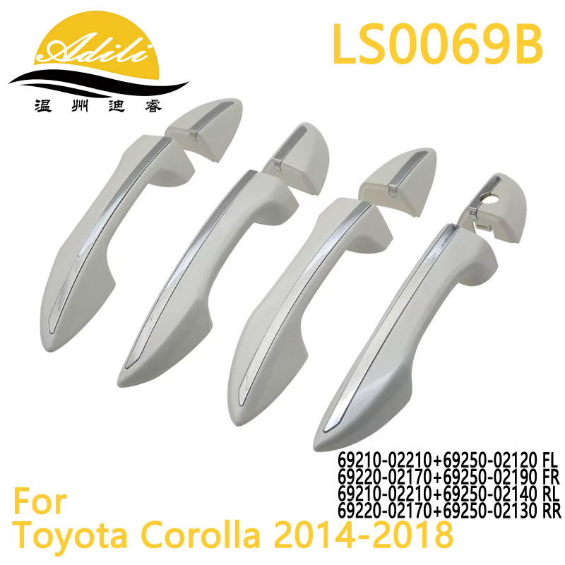 Armrest, handle, handle – Ka Luo La 69212-02170 69211-02320 - whitewith-bright-stripfront-rightwith-hole-69220-02170