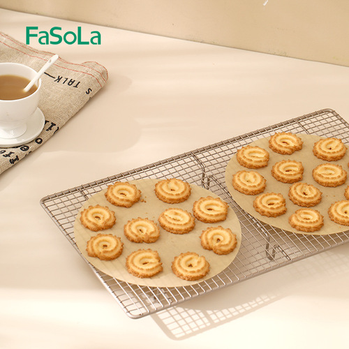 FaSoLa air fryer paper barbecue paper oil-absorbing paper round oven baking pan household log color baking oil-absorbing paper