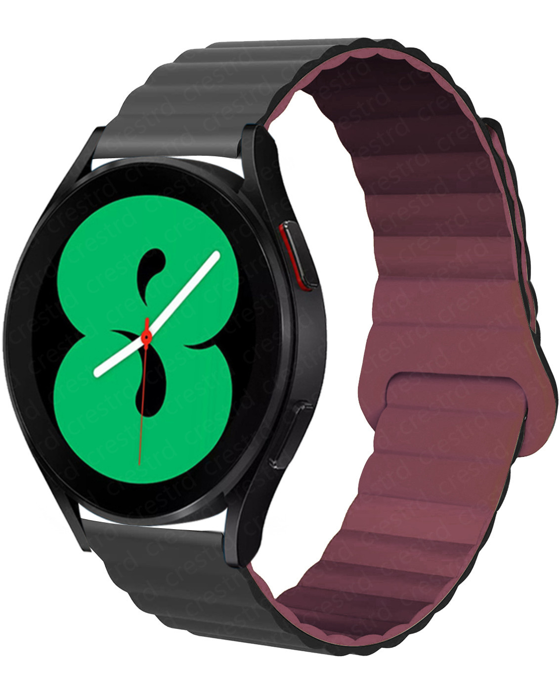 Nueva correa de cadena de silicona magnética para Samsung watt4, Huawei GT2 20mm 22mm