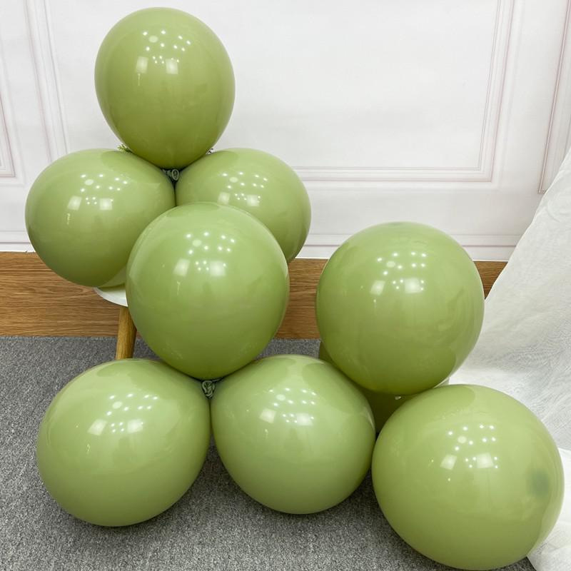 Globo temático del bosque Macaron, aguacate, zongzi verde, centro comercial de cumpleaños, decoración de jardín de infantes, decoración del Festival del Bote del Dragón