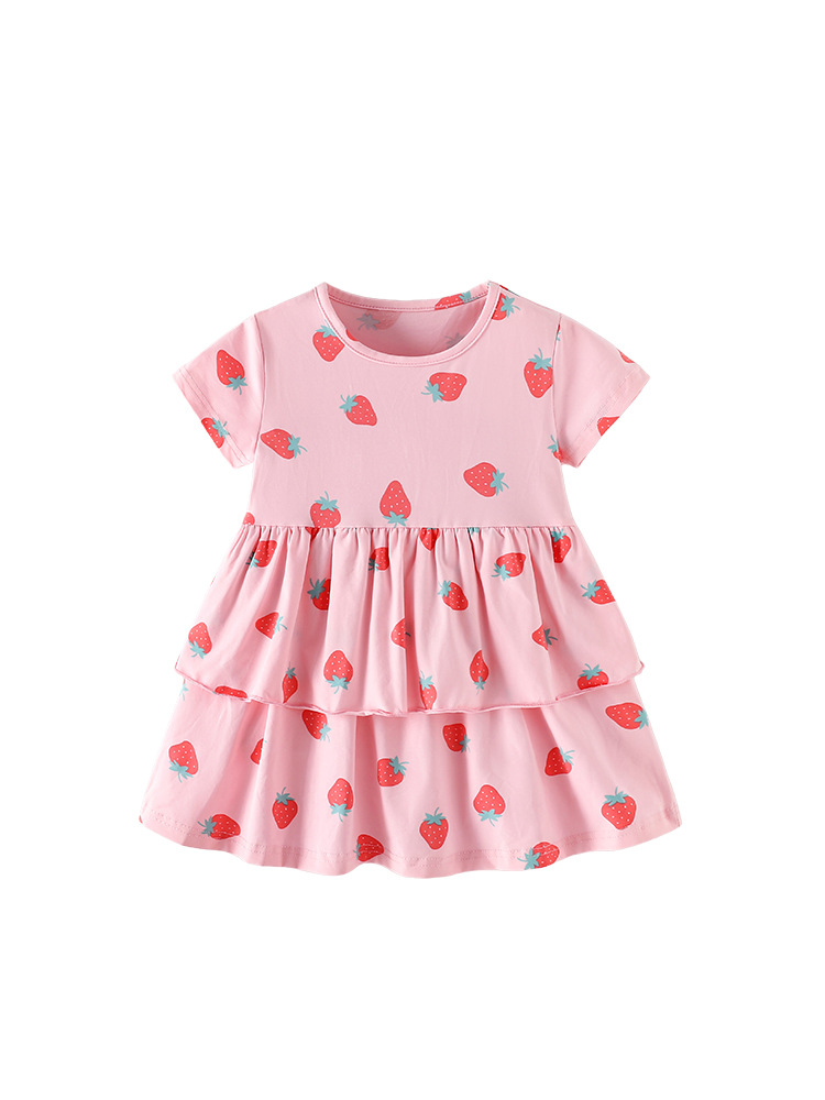 Malwee transfronterizo nueva ropa de niñas Europa y América vestidos de niños pequeños niñas dulces vestidos de moda de verano para niños