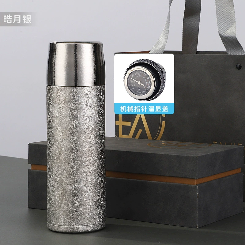 Fashionable tea cup for auto, Lao Baicha for traveling, metal golden water