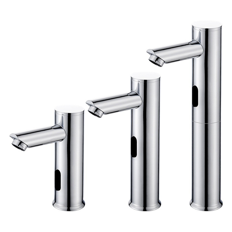 Fábrica al por mayor de cobre infrarrojo inteligente grifo de inducción transfronteriza lavabo de la cuenca del contador del hogar lavabo automático