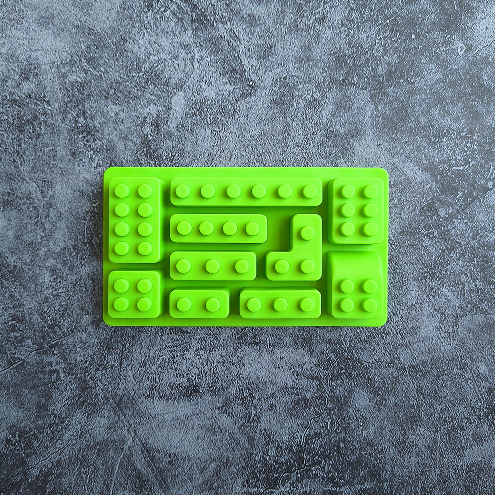 10 bloques de silicona molde de hielo molde de pastel creativo DIY dulces galletas molde de chocolate para hornear 709