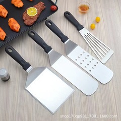 クロスボーダーのステンレス鉄板焼きシャベル料理シャベルを厚くします。