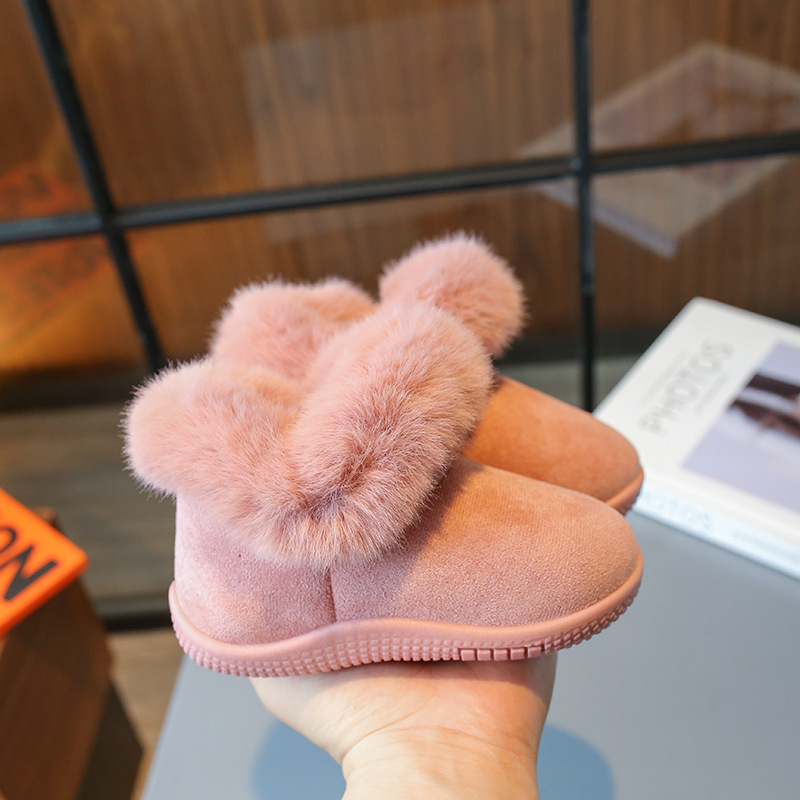 Kinderschneestiefel 2023 Winter Neue Mode Herren- und Damenbabys 0-3 Jahre alt Plüsch verdickte warme weiche Sohle_voghion.com