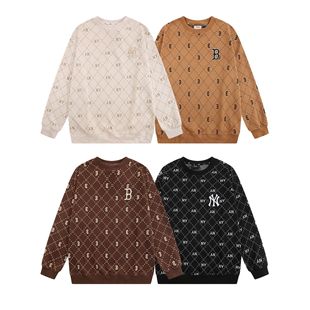 Wholesale High Version Trendy Brand Diamond Old Flower Fashion Round Neck Sweater Yu Shuxin Star Same Style Couple Autumn New