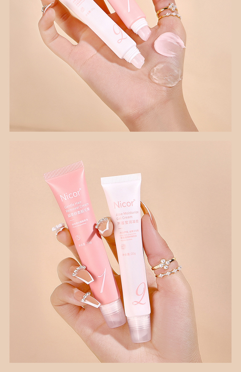 Nicor Lip Hair Removal Cream is a gentle two-piece facial application for both men and women to remove lip hair and mustache undefined