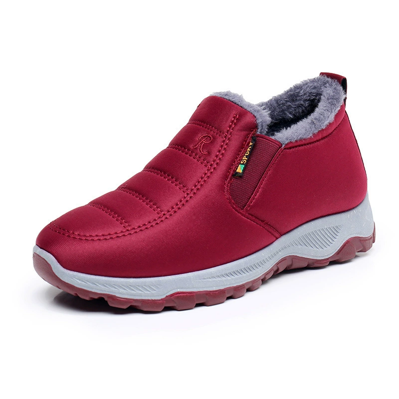 Winter boots, insulated ankle boots, unisex plus sizes, faux‑fur lining